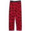 Hatley Little Blue House Men's Moose On Red Jersey Pajama Pant