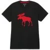 Hatley Little Blue House Men's Moose On Red Jersey Pajama Short-Sleeve T-Shirt -Stylish Men's Store Hatley TS9WIMO101 Red