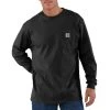 Carhartt Men's Big & Tall Loose Fit Heavyweight Long-Sleeve Pocket T-Shirt 2 Carhartt Men's Big & Tall Loose Fit Heavyweight Long-Sleeve Pocket T-Shirt -Stylish Men's Store K126BLK 1