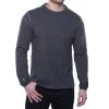Kuhl Men's Kommando Crew Neck Long-Sleeve Shirt -Stylish Men's Store Kuhl 694 Carbon 1
