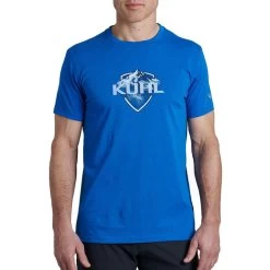 Kuhl Men's Born In The Mountains Short-Sleeve T-Shirt -Stylish Men's Store Kuhl 7245 RALBRallyBlue 1modelfront