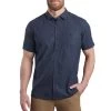 Kuhl Men's Persuadr Short-Sleeve Shirt -Stylish Men's Store Kuhl 7428 NightBlue 1front
