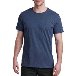 Kuhl Men's Superair Short-Sleeve T-Shirt -Stylish Men's Store Kuhl 7476 BlueSlate 1modelfront