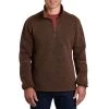 Kuhl Men's Thor 1/4 Zip Fleece Jacket -Stylish Men's Store Kuhl Quarter Zip Dark Khaki Front