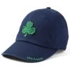 Life Is Good Men's Shamrock Applique Tattered Chill Cap -Stylish Men's Store LIG 55746 Blue 1