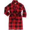 Lazy One Men's Red Plaid Bathrobe -Stylish Men's Store LO MRB140 Red