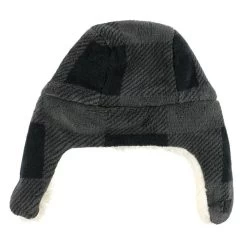 Lazy One Men's Grey Plaid Bomber Cap -Stylish Men's Store LO Plaid Bomber Hat Grey back