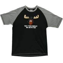 Lazy One Men's May The Forest Be With You Pajama Short-Sleeve T-Shirt