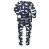 Lazy One Men's Blue Classic Moose Flapjacks Pajama -Stylish Men's Store LO fj256 Blue 1