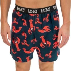Lazy One Men's Lobster Boxer -Stylish Men's Store Lazy One Lobster Boxers Front model