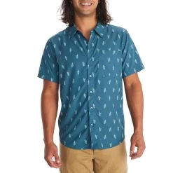 Marmot Men's Aerobora Novelty Short-Sleeve Shirt -Stylish Men's Store M14117 21752 S02