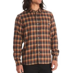 Marmot Men's Fairfax Midweight Long-Sleeve Shirt -Stylish Men's Store Marmot M13561 Copper1