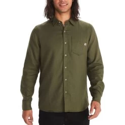 Marmot Men's Fairfax Midweight Long-Sleeve Shirt -Stylish Men's Store Marmot M13561 Nori2