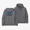 Patagonia Men's Fitz Roy Horizons Uprisal Hoody -Stylish Men's Store Mens Fitz Roy Horizons Uprisal Hoody Gravel