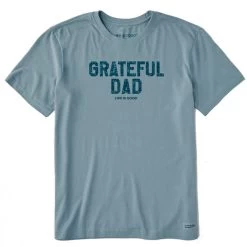 Life Is Good Men's Grateful Dad Tie Dye Crusher Short-Sleeve T-Shirt