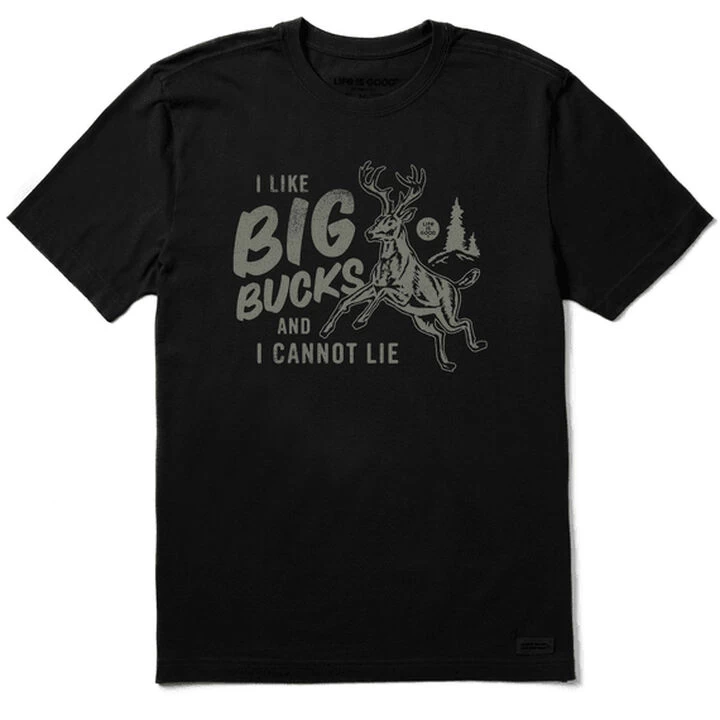 Life Is Good Men's I Like Big Bucks Crusher Short-Sleeve T-Shirt 3 Life Is Good Men's I Like Big Bucks Crusher Short-Sleeve T-Shirt