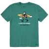 Life Is Good Men's Jake Just Add Water Kayak Crusher Short-Sleeve T-Shirt