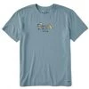 Life Is Good Men's Jake And Rocket Unplug Crusher Short-Sleeve T-Shirt -Stylish Men's Store Mens Jake and Rocket Unplug