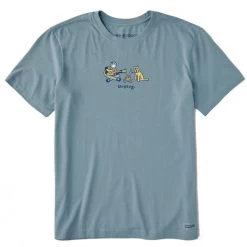 Life Is Good Men's Jake And Rocket Unplug Crusher Short-Sleeve T-Shirt