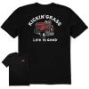 Life Is Good Men's Kickin' Grass Crusher-LITE Short-Sleeve T-Shirt -Stylish Men's Store Mens Kickin Grass Crusher LITE SS T Shirt