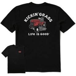 Life Is Good Men's Kickin' Grass Crusher-LITE Short-Sleeve T-Shirt
