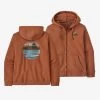 Patagonia Men's Skyline Stencil Uprisal Full-Zip Hoody -Stylish Men's Store Mens Skyline Stencil Uprisal Full Zip Hoody