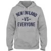Boston Sports Apparel Men's Big & Tall New England VS Everyone Hooded Sweatshirt -Stylish Men's Store NEVE1H BostonSportsApparel MensNewEnglandVsEveryoneHoodie Grey