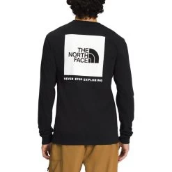 The North Face Men's Box NSE Long-Sleeve T-Shirt -Stylish Men's Store NF0A811N KY4 hero