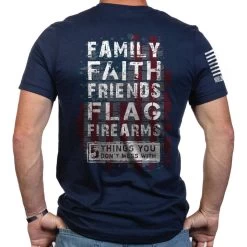 Nine Line Apparel Men's 5 Things Short-Sleeve T-Shirt