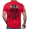 Nine Line Apparel Men's Red Remember Everyone Deployed Short-Sleeve T-Shirt -Stylish Men's Store NLA RED TS Red