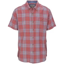 North River Men's Plaid Woven Short-Sleeve Shirt -Stylish Men's Store NRM532720withered20rose