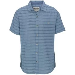 North River Men's Yarn Dyed Dobby Woven Short-Sleeve Shirt