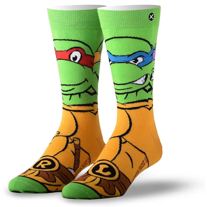 Odd Sox Unisex Retro Ninja Turtle Crew Sock 3 Odd Sox Unisex Retro Ninja Turtle Crew Sock