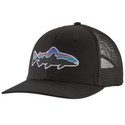 Patagonia Men's Fitz Roy Trout Trucker Hat -Stylish Men's Store Patagonia 38288 BLKBlack