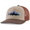 Patagonia Men's Fitz Roy Trout Trucker Hat -Stylish Men's Store Patagonia 38288 ORTNOarTan