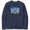 Patagonia Men's Fitz Roy Horizons Uprisal Crew Sweatshirt -Stylish Men's Store Patagonia 39626 NENANewNavy1