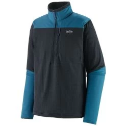 Patagonia Men's Long-Sleeved R1 Fitz Roy 1/4-Zip Fleece 7 Patagonia Men's Long-Sleeved R1 Fitz Roy 1/4-Zip Fleece -Stylish Men's Store Patagonia 52722 PIBLPitchBlue
