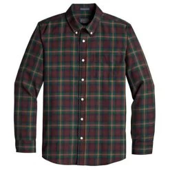 Pendleton Men's Airloom Merino Sir Pendleton Long-Sleeve Shirt 9 Pendleton Men's Airloom Merino Sir Pendleton Long-Sleeve Shirt -Stylish Men's Store Pendleton Airloom Merino Burgundy Olive Ombre