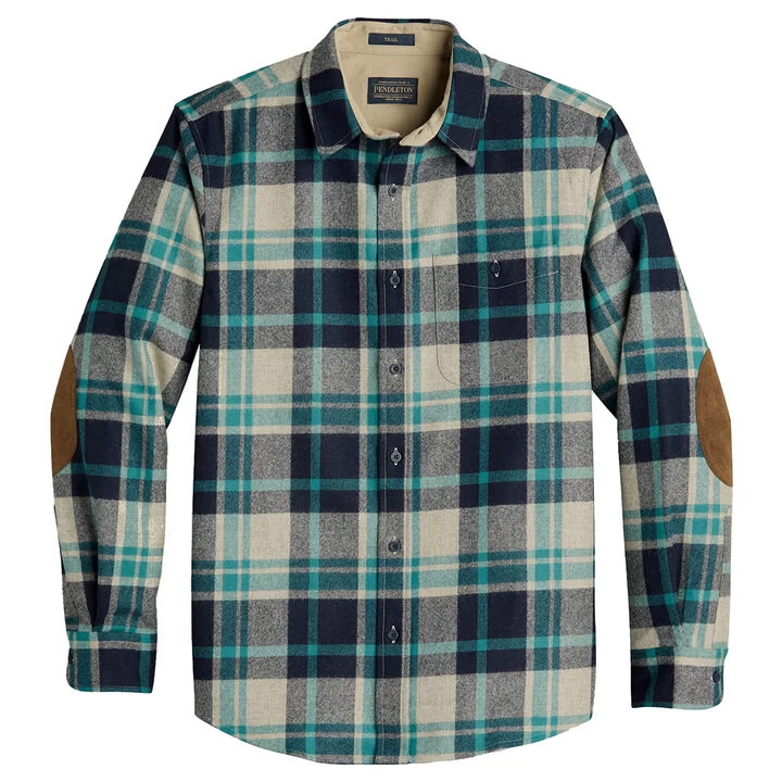 Pendleton Men's Plaid Trail Wool Long-Sleeve Shirt 4 Pendleton Men's Plaid Trail Wool Long-Sleeve Shirt - Image 2