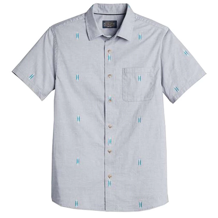Pendleton Men's Carson Chambray Dobby Short-Sleeve Shirt 3 Pendleton Men's Carson Chambray Dobby Short-Sleeve Shirt