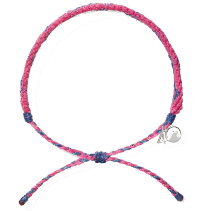 4ocean Men's & Women's Bali Wave Pink Multi Braided Bracelet 4 4ocean Men's & Women's Bali Wave Pink Multi Braided Bracelet - Image 2