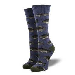 Socksmith Design Men's Outlands Stocked Lake Hiking Crew Sock