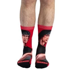 Good Luck Sock Men's Rambo 200 Needle Crew Sock 5 Good Luck Sock Men's Rambo 200 Needle Crew Sock -Stylish Men's Store Rambo 200 4227 RED BLACK