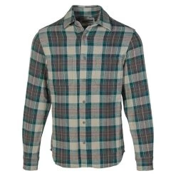Schott NYC Men's Plaid Cotton Flannel Long-Sleeve Shirt -Stylish Men's Store SH2135 BLU FRT NEW3