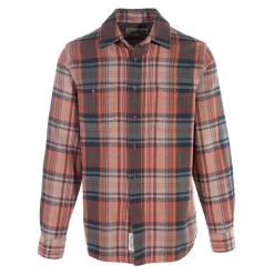 Schott NYC Men's Plaid Cotton Flannel Long-Sleeve Shirt -Stylish Men's Store SH2135 BRK FRT2