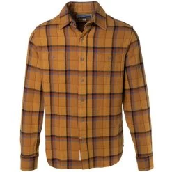 Schott NYC Men's Plaid Cotton Flannel Long-Sleeve Shirt -Stylish Men's Store SH2135 Gold
