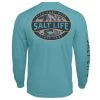 Salt Life Men's Atlas Badge Long-Sleeve T-Shirt -Stylish Men's Store SL Atlas Badge Tee Seagreen