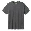 SmartWool Men's Merino Wool Short-Sleeve T-Shirt 2 SmartWool Men's Merino Wool Short-Sleeve T-Shirt -Stylish Men's Store SW Mens Merino SS Shirt Iron Heather