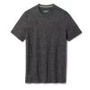 SmartWool Men's Merino Hemp Blend Pocket Short-Sleeve T-Shirt -Stylish Men's Store SW sw017026 A52 Black Heather