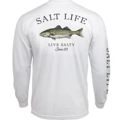 Salt Life Men's Striped Bass Long-Sleeve T-Shirt
